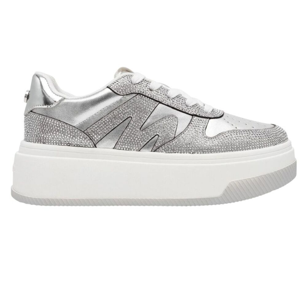 Steve Madden Womens/Ladies Dynamo Sneakers / Silver